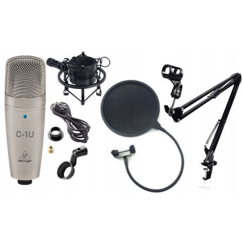 Behringer C-1U USB Microphone+Pop Filter+Boom Arm And Free Shock Mount Item | Buy Behringer C-1U USB Microphone+Pop Filter+Boom Arm And Free Shock Mount | SPOP Enterprise Global